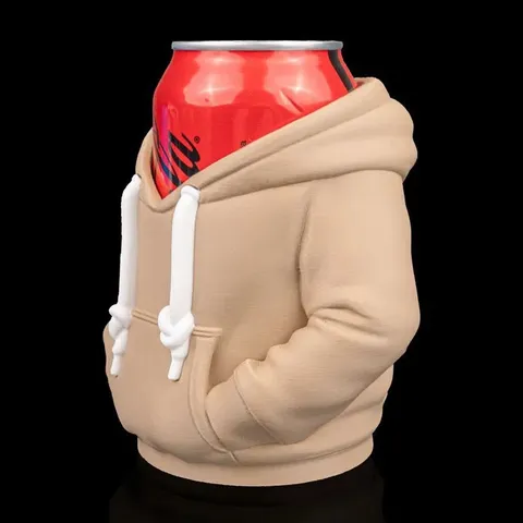 Kreativer 3D-Gedruckter Hoodie Jacke Geformter Getränkedosenhalter Miniatur Bekleidung Zubehör Bier Soda Dose Kühler Hülle Heim Dekor