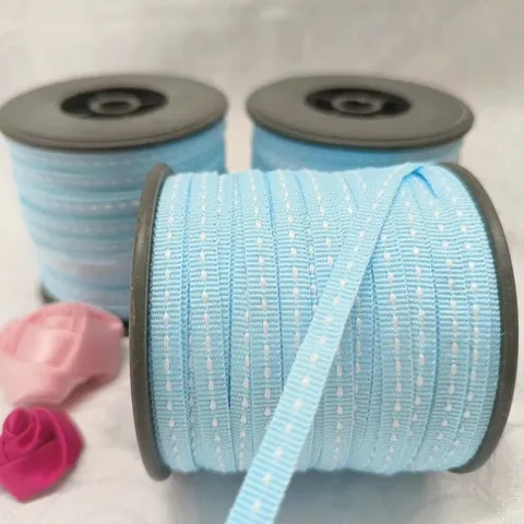 Nastro Grosgrain in Poliestere Nastro con Striscia Impunturata Per Confezione Regalo Decorazione Pasticceria DIY Artigianato Cucito