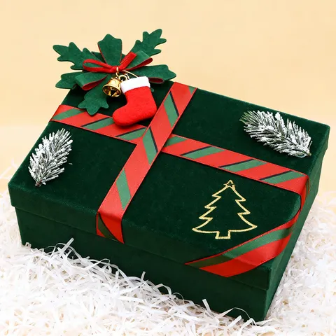 Christmas Red And Green Striped Polyester Ribbon Festive Gift Packing Ribbon For Tree Decor Party Crafts