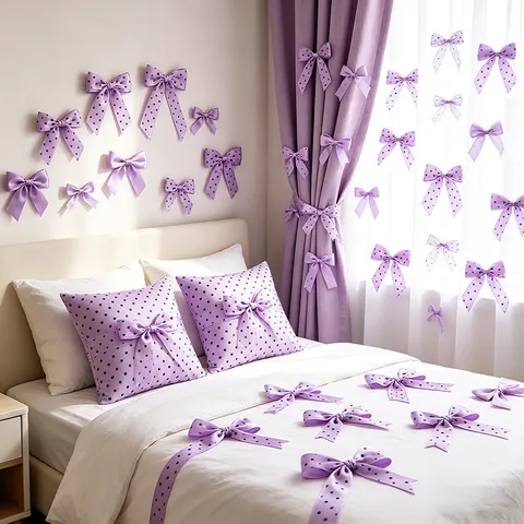 Cinta de Raso con Lunares Clásica Cinta Decorativa Para Envolver Regalos Ramo de Flores Decoración de Tartas Manualidades Costura Suministros de Fiesta