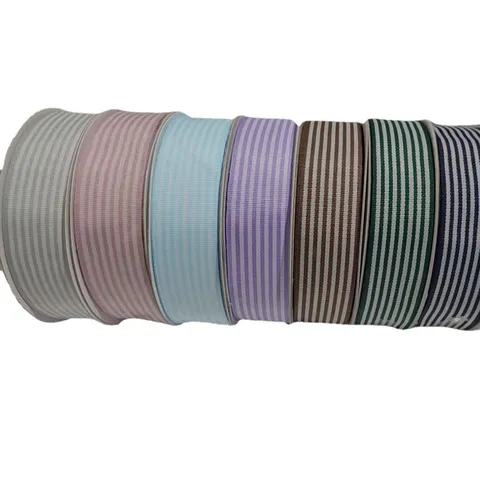 Nastro Grosgrain Rigato Tessuto a Colori Per Confezioni Regalo Bouquet di Fiori Scatola Abbigliamento Cottura Fiocco Nastro