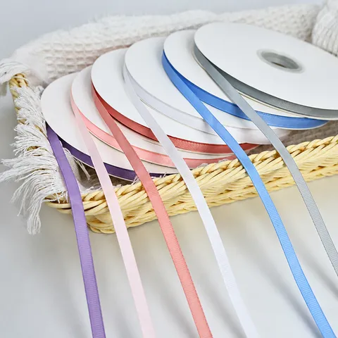 Ripsband Und Satinband Für DIY Handgemachte Haarschmuck Blumenstraußverpackung Backen Textil Handwerk Zubehör