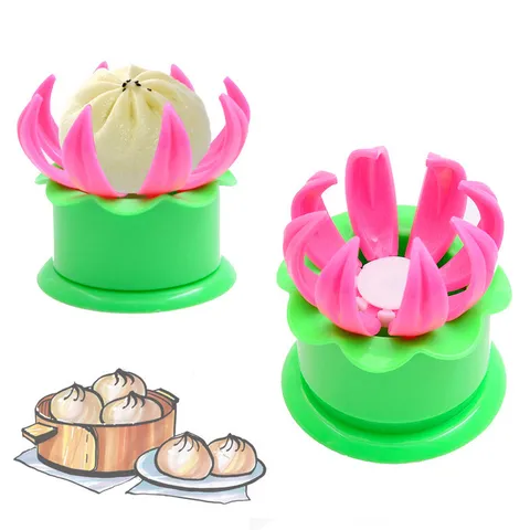 DIY Kunststoff Manuelle Baozi Form Brötchen Maschine Küche Kochwerkzeug Teigtaschenmacher