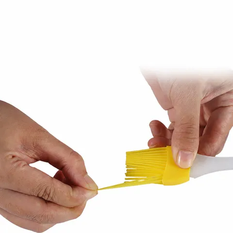 Food Grade Silicone BBQ Basting Brush Portable Kitchen Cooking Oil Brush With PP Handle Heat Resistant Pastry Brush