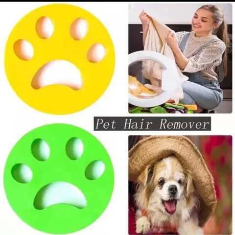 Reusable Silicone Pet Hair Remover Laundry Lint Roller Cute Paw Shape Sticky Hair Cleaner For Clothes Home Cleaning Tool