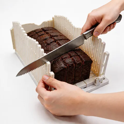 Multifunctional Adjustable Plastic Bread Slicer Foldable Toast Cutting Guide Household Kitchen Baking Tool