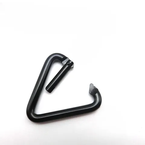 Mini Moschettone Triangolare in Metallo Gancio a Scatto Piccolo Zaino Fibbia Appendiabiti Fai da Te Accessori da Campeggio all Aperto Multicolore