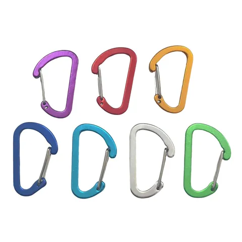 Multifunctional Aluminum Alloy Carabiner Outdoor D Shaped Snap Hook Keychain Backpack Water Bottle Hanging Buckle
