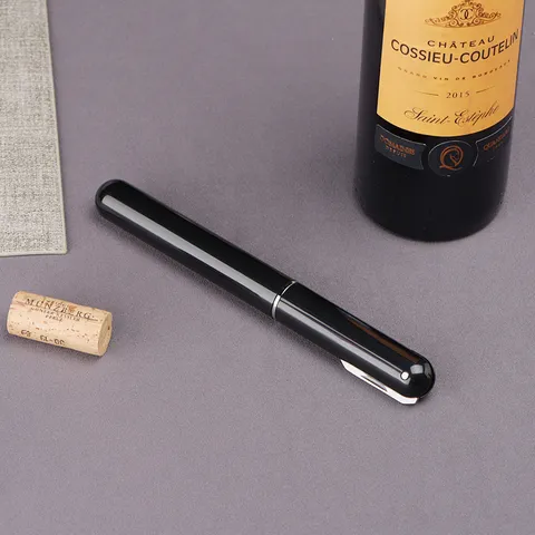 Portable Pen Shaped Air Pressure Wine Bottle Opener Stainless Steel Needle Type Red Wine Corkscrew Kitchen Bar Tool