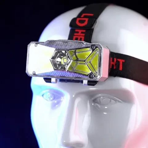 LED Headlight Outdoor Strong Light USB Rechargeable Portable Work Night Fishing Running COB Head Lamp Lighting
