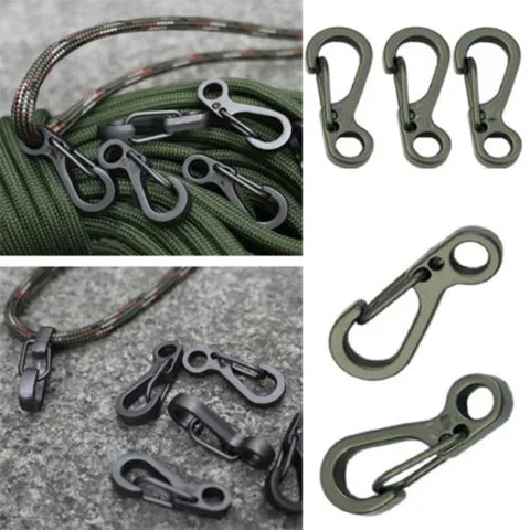 Mini Spring Carabiner Clip Alloy EDC Outdoor Keychain Snap Hook Fastener For Camping Hiking Accessories