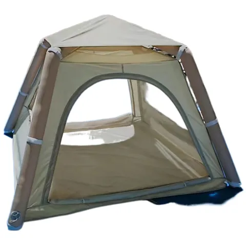 Outdoor Inflatable Tent Portable Waterproof Sunshade Tent Multi Person Thickened Oxford Cloth Family Camping Tent