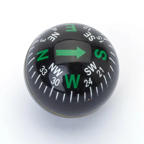 Boussole Sphérique Remplie de Liquide Portable Extérieur Outil de Navigation Pour Camping Randonnée Tableau de Bord de Voiture