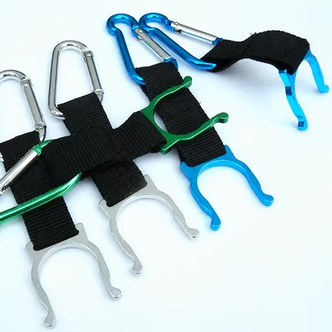 Καραμπίνερ Μπουκαλιού Nερού Aλουμινίου Πολύγωνο Clip Υπαίθριο Camping Σακίδιο Κρεμαστή Αγκράφα Θήκη Μπουκαλιού Νερού