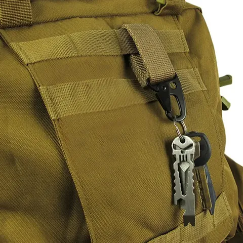 Multifunktional Outdoor Taktisch Nylon Gurtband Gürtelhaken Adler Mund Karabiner Schlüsselanhänger Rucksack Hängeschnalle