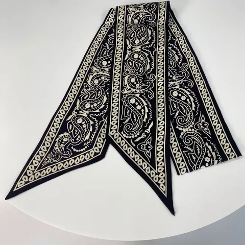 Modieus Satijn Sjaal Vrouwen Elegante Paisley Bedrukt Lange Lint Sjaal Voor Haar Handtas Nek Wikkel Chic Dagelijkse Accessoires