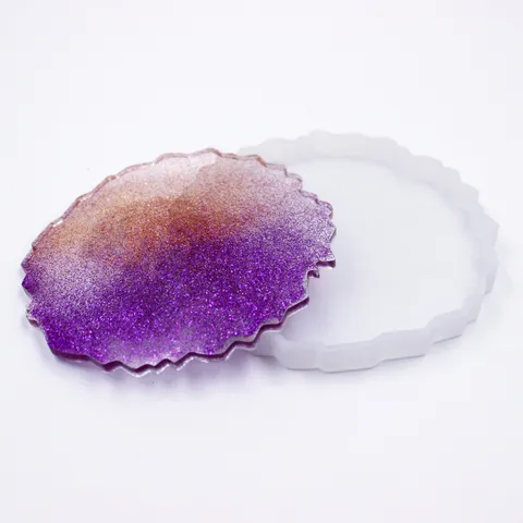 DIY Silicone Mold Irregular Wave Coaster Epoxy Resin Casting Mold Flexible Non-Stick Craft Mold For Home Decor