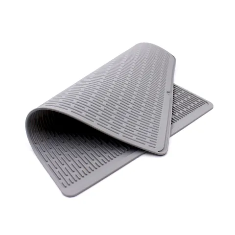 Alfombrilla De Secado De Platos De Silicona Para Encimera De Cocina Resistente Al Calor Antideslizante
