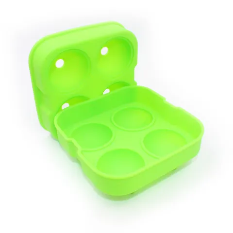 Silicone Ice Cube Tray 4 Cavity Sphere Ice Ball Maker Mold Flexible Reusable Whiskey Cocktail Kitchen Bar Tool
