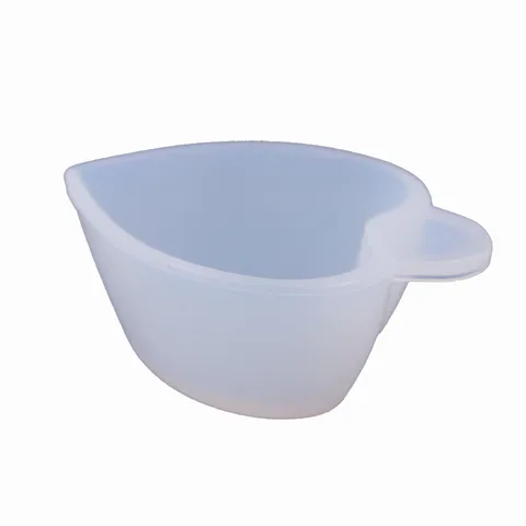 Transparent Heart Shaped Silicone Mold DIY Resin Epoxy Color Mixing Cup Baking Mold Flexible Craft Tool