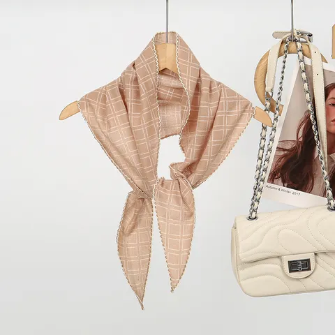 Dames Mode Ruitjes Viscose Sjaal Lichtgewicht Zacht Halsaccessoire Casual Dagelijks Warm Nekbedekking