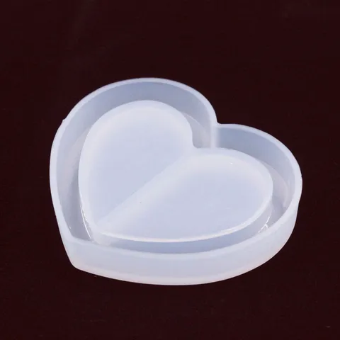 DIY Heart Shape Silicone Mold Resin Crystal Epoxy Casting Mold Handmade Jewelry Pendant Craft Making Mold