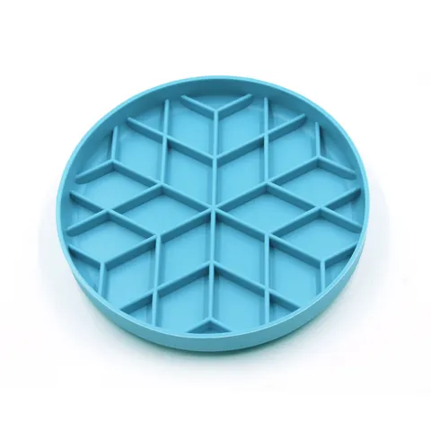 Comedero Lento para Mascotas de Silicona Antiasfixia Plato Interactivo de Rompecabezas para Perros y Gatos Artículos para Mascotas