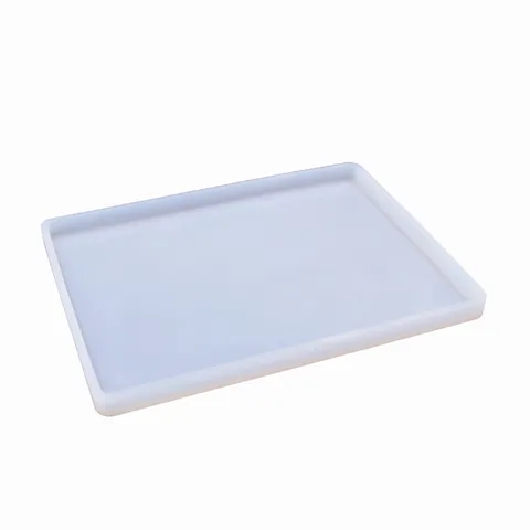DIY Crystal Epoxy Mold Silicone Rectangular Tray Coaster Mold Mirror Craft Casting Mold Resin Art Making Tool