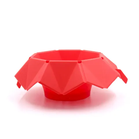 Foldable Silicone Popcorn Popper Bowl Microwave Safe Popcorn Bucket Red Kitchen Cooking Tool Reusable Popcorn Maker Bowl