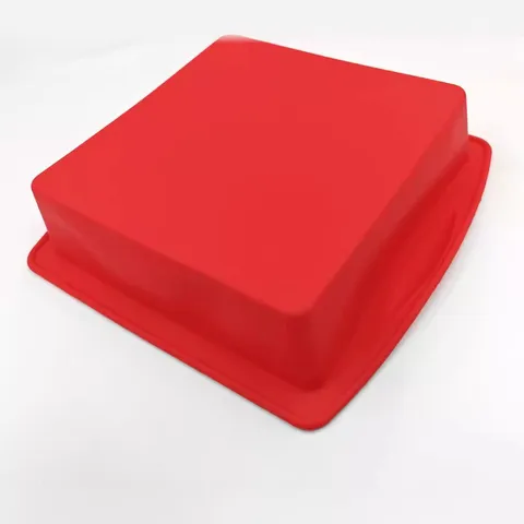 Molde de Pastel de Silicona de Grado Alimenticio con Doble Oreja Sartén Cuadrada para Panadería DIY Utensilios de Cocina