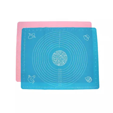 Silicone Baking Mat Non-Stick Pastry Mat Kneading Mat With Measurement Scales Heat Resistant Kitchen Baking Tool