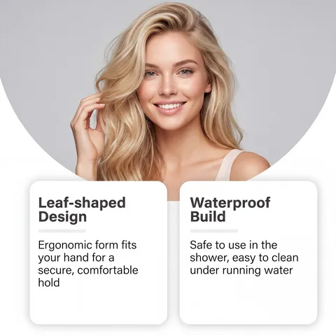 Blattförmige Kopfmassagebürste Silikon Shampoo Haarbürste Peeling Werkzeug Für Haarwäsche Und Tägliche Pflege