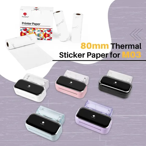 Thermal Printer Paper Roll Self Adhesive Thermal Paper Universal Label Paper For Thermal Printer Printing Supplies