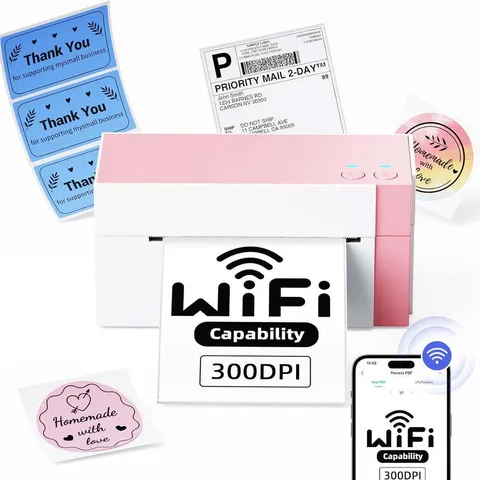 Wireless Thermal WiFi Shipping Label Printer High Definition Barcode Smart Printer For Office And Home Use