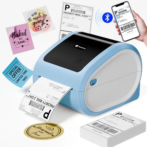 Bluetooth Thermal Shipping Label Printer Wireless Barcode Printer For Express Waybill Office And Home Use