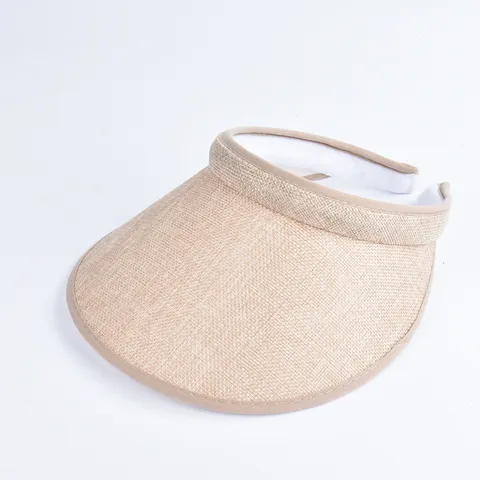 Unisex Open Top Sun Hat UV Protection Wide Brim Visor Hat Casual Summer Outdoor Beach Cap For Men Women