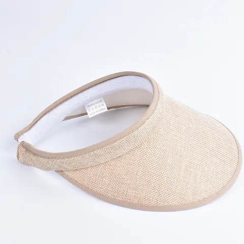 Unisex Open Top Sun Hat UV Protection Wide Brim Visor Hat Casual Summer Outdoor Beach Cap For Men Women
