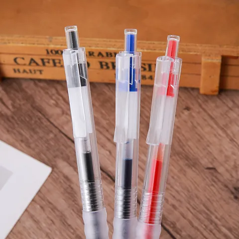 Druckkugelschreiber Gelschreiber Mit ST-Spitze Ergonomischer Softgriff Schnelltrocknende Tinte Für Schüler Büro Schulbedarf