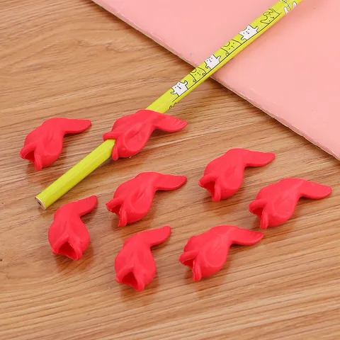 Cute Fish Shape Pencil Grips Ergonomic Plastic Writing Posture Correction Tool For Kids Students School Stationery Office Supply