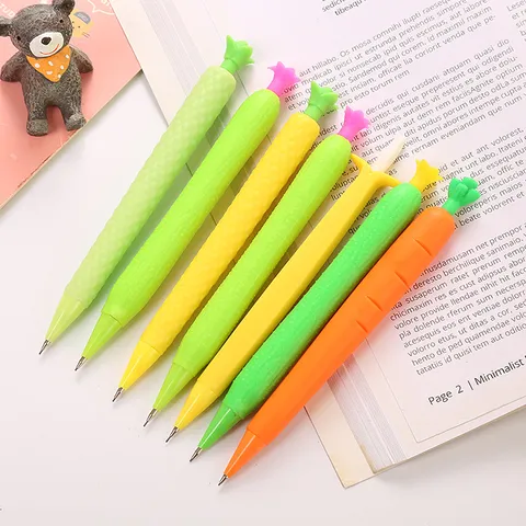 Kreativer Cartoon Obst Gemüse Druckbleistift Kunststoff Schreib Zeichenstift Für Studenten Schule Büro Geschenk