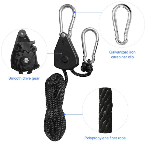 Poulie de Corde de Paracorde de Camping en Plein Air Ajusteur Tente Robuste Corde Hauban Tendeur de Corde Ratchet Hanger Équipement