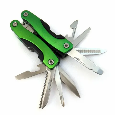 Pinza Pieghevole Multiuso da Esterno in Acciaio Inossidabile Coltello Tascabile Portatile per Campeggio Escursionismo