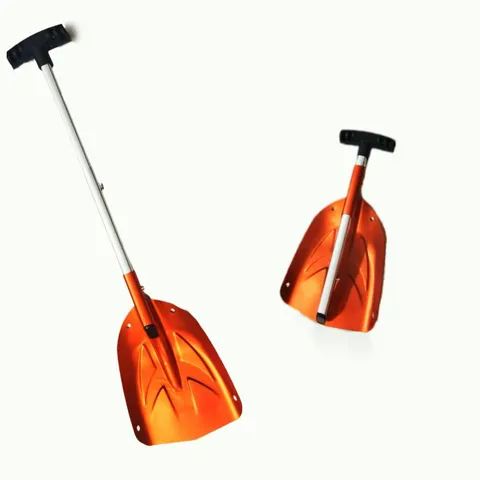 Pala da Neve per Esterni in Lega di Alluminio Portatile Multifunzionale Pala di Emergenza per Auto Telescopica Strumento da Campeggio Pieghevole