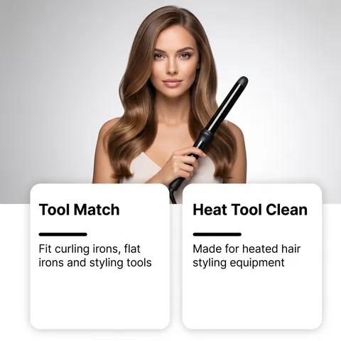 Professional Hair Tool Cleaner Spray For Curling Wand Straightener Cleaning Solution Greased Buildup Remover