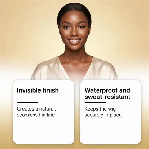 Gleamxi Lace Wig Glue 38ml Strong Hold Waterproof Sweat Resistant Invisible Hairline Adhesive for Hair Styling