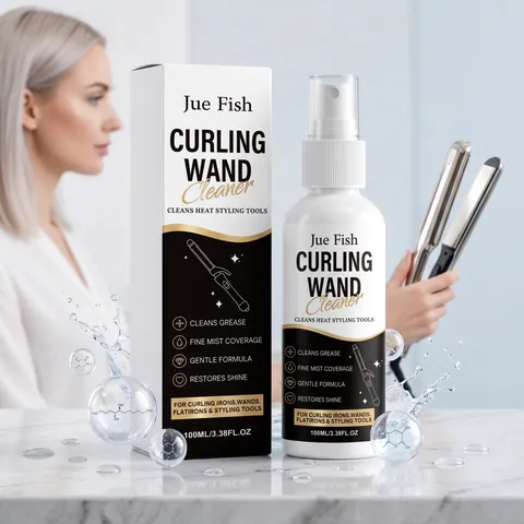 Professional Hair Tool Cleaner Spray For Curling Wand Straightener Cleaning Solution Greased Buildup Remover