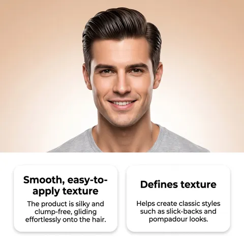 EAST MOON Extreme Hold Hair Pomade For Men High Shine Natural Styling Hair Wax Daily Commute Hair Styling Product