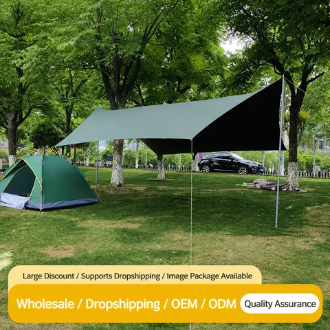 Portable Waterproof Outdoor Camping Canopy Sun Shelter UV Protection Oxford Cloth Tent For Picnic Garden Beach