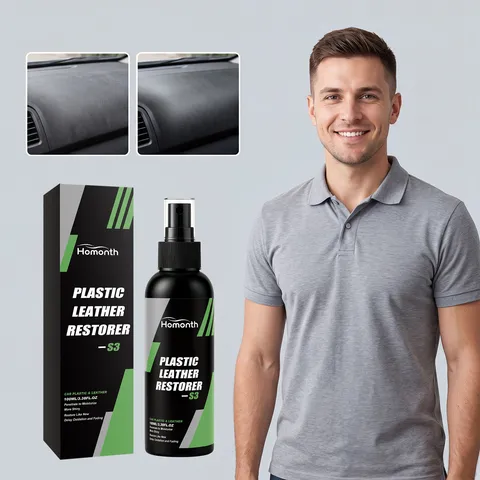 Spray per la Cura degli Interni Auto Restauratore di Plastica e Pelle Detergente per Cruscotto Detailing Auto