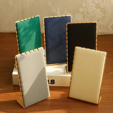 Samt Schmuckständer Halsketten Organizer Metall Ohrring Halter Multi Slot Schmuck Display Board Für Einzelhandel Boutique Organisation